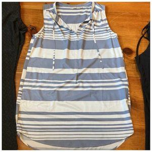 Prana Blue and White Striped Tunic
